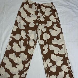 Sincerely Jules Brown and Cream Patterned Pants